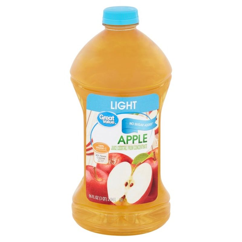 Great Value Light Apple Juice Cocktail From Concentrate (96 fl oz