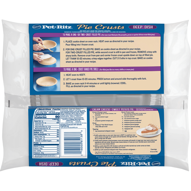 Pillsbury Pie Crusts Deep Dish 2 Each Instacart