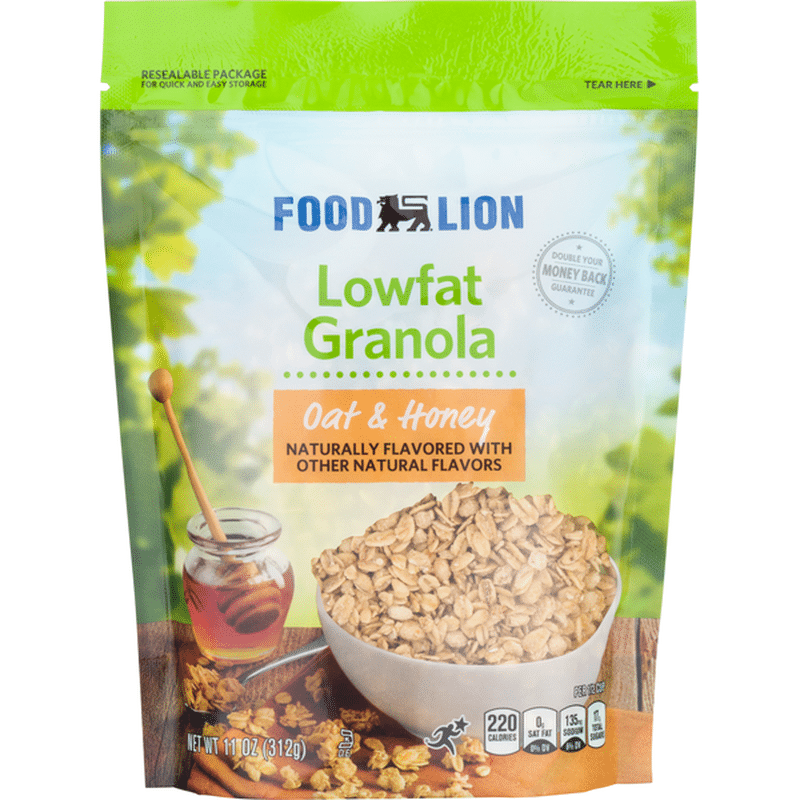 Food Lion Granola, Lowfat, Oat & Honey (11 oz) - Instacart