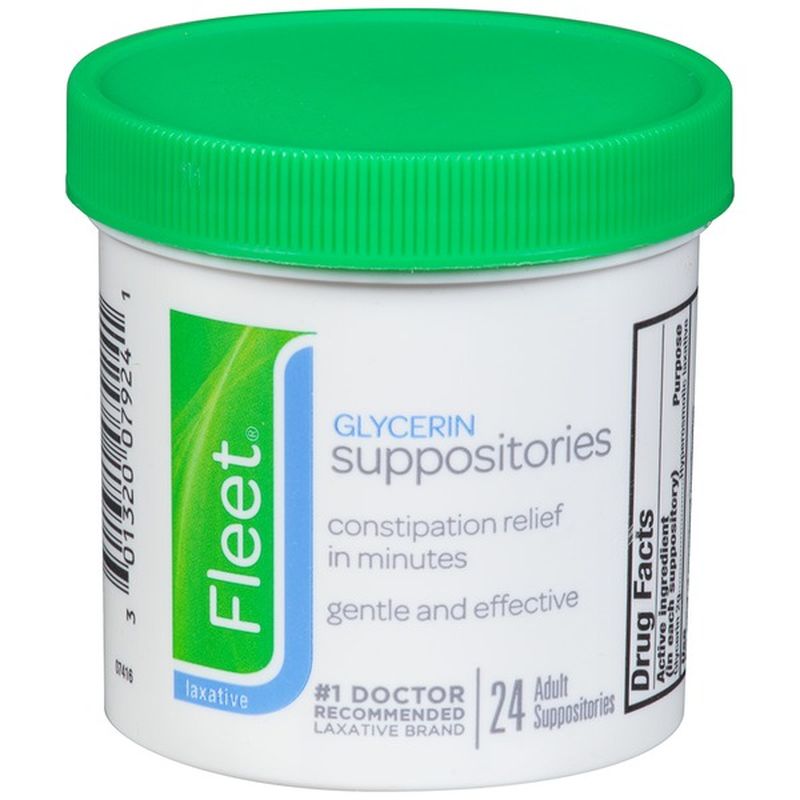 Fleet Glycerin Suppositories Constipation Relief (24 ct) - Instacart