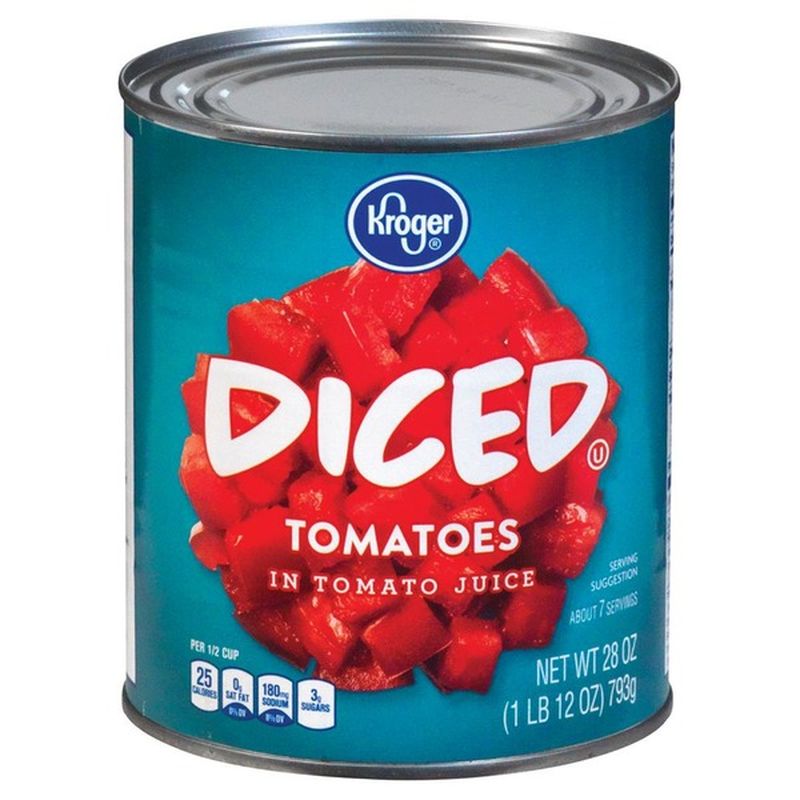 Kroger Diced Peeled Tomatoes Can (28 oz) Instacart