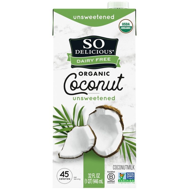 So Delicious Dairy Free UHT Unsweetened Coconutmilk (32 fl oz) from