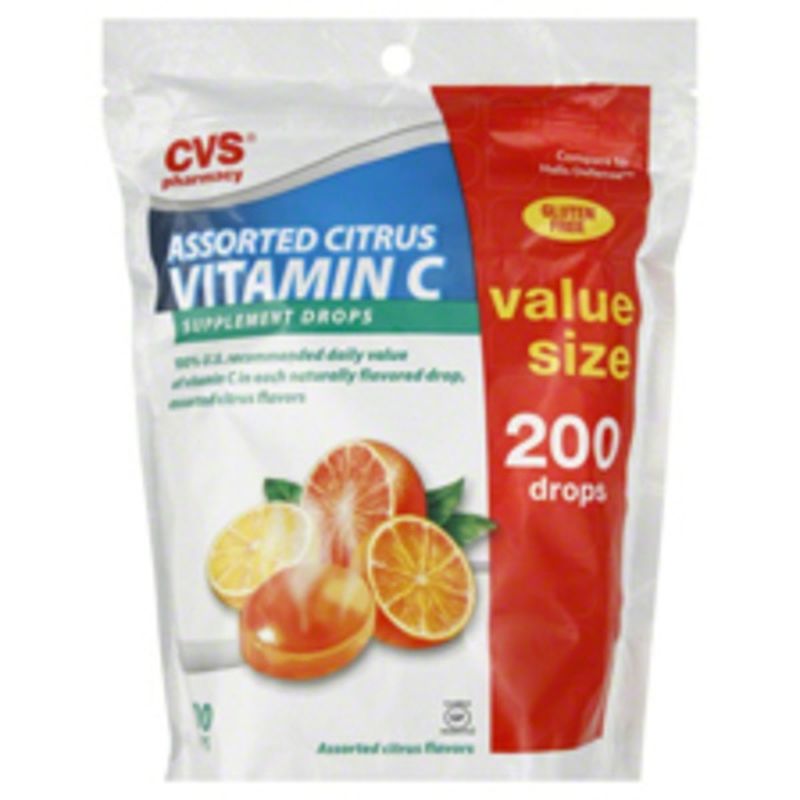 CVS Health Value Size Assorted Citrus Vitamin C Supplement Drops (200