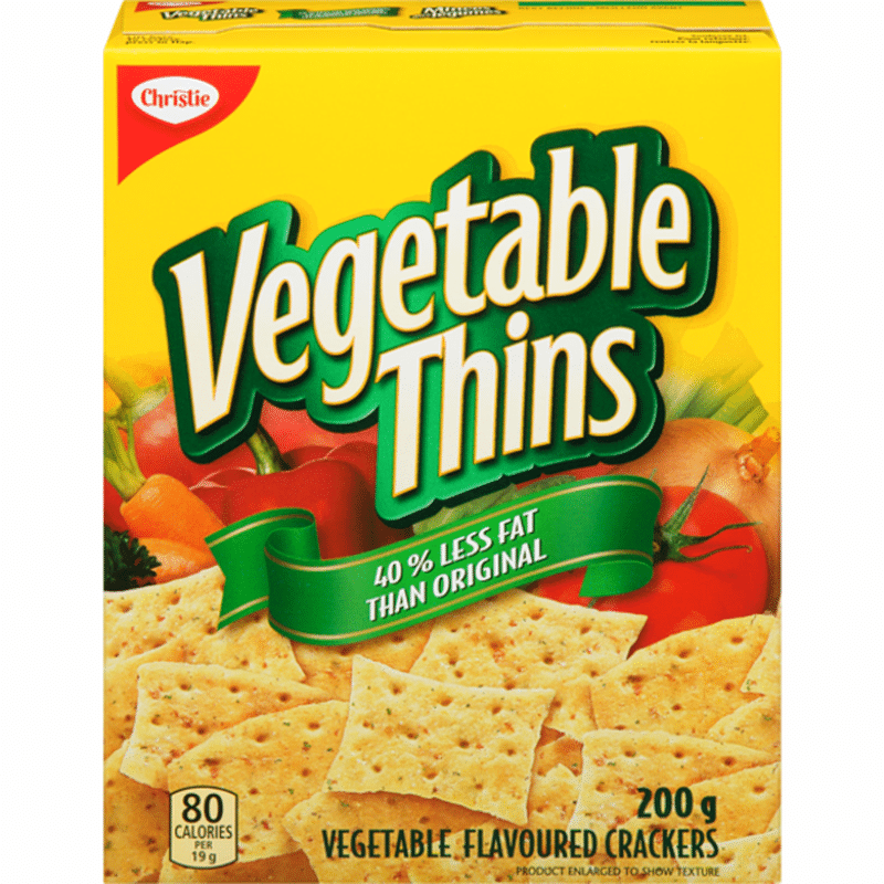 Low Fat Vegetable Thins Crackers (200 g) Instacart