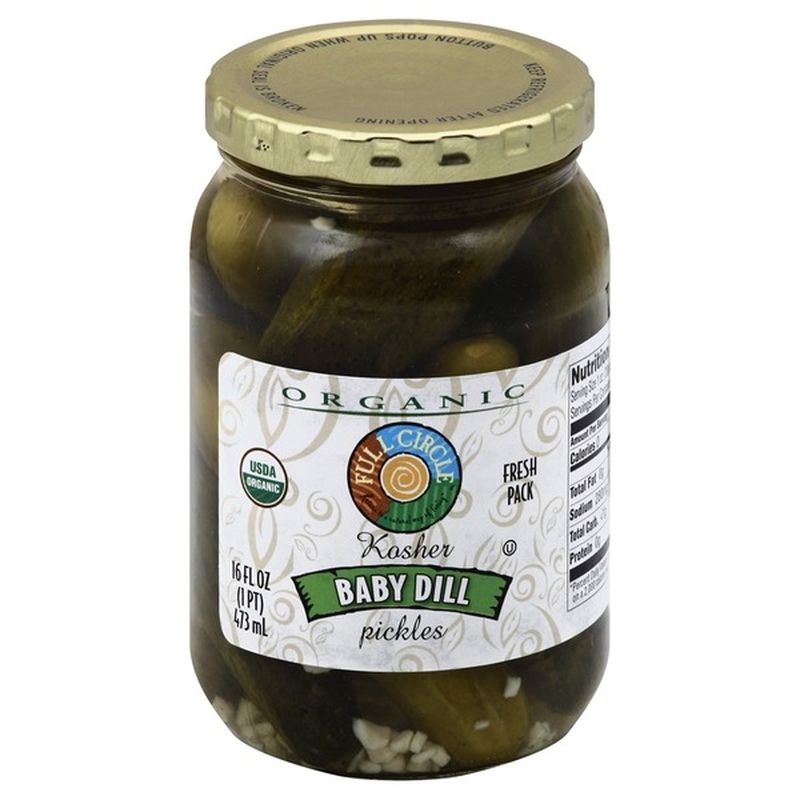 Full Circle Kosher Baby Dill Pickles (16 fl oz) Instacart