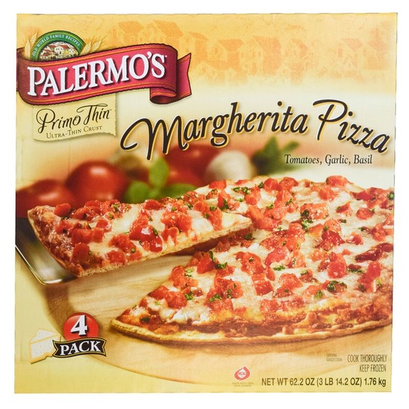 Palermo's Primo Thin Margherita Pizza (4 ct) Instacart