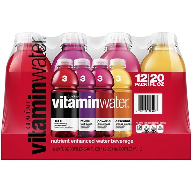 vitaminwater Variety Pack nutrient enhanced water w/ vitamins (20 fl oz