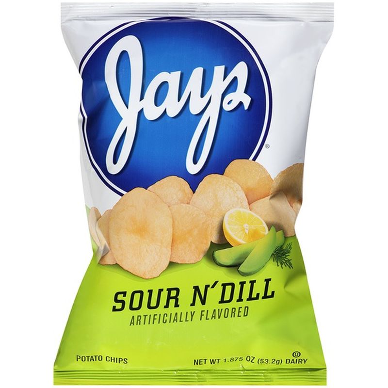 Jays Sour N' Dill Potato Chips (1.875 oz) Instacart