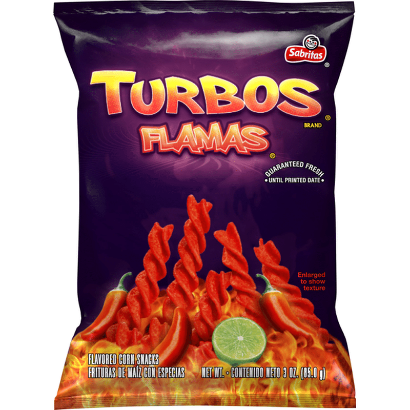 Turbos Corn Snacks, Flamas (3 oz) Instacart