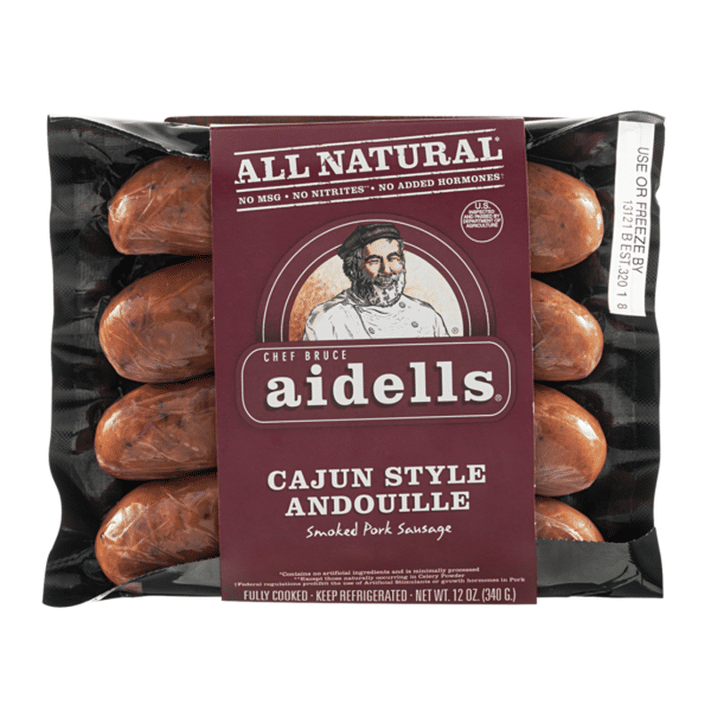 Aidells Smoked Pork Sausage, Cajun Style Andouille (12 oz) from Stop