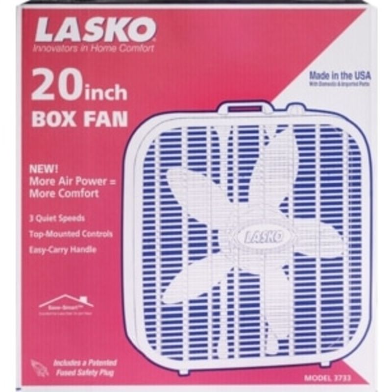 Lasko Box Fan, 20 Inch (1 each) Instacart