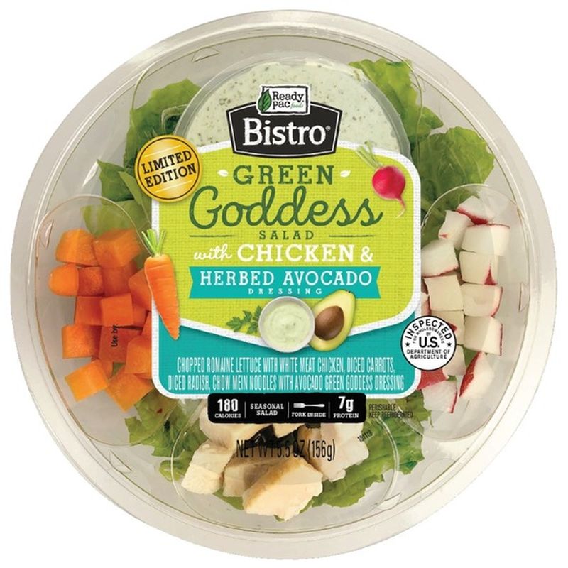 Ready Pac Foods Bistro Green Goddess Salad With Chicken & Herbed Avocado Dressing