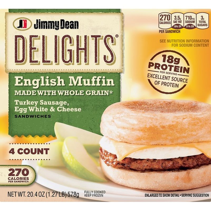 Jimmy Dean Turkey Sausage, Egg & Cheese Breakfast Sandwiches (5.1 oz) from Super 1 Foods Instacart