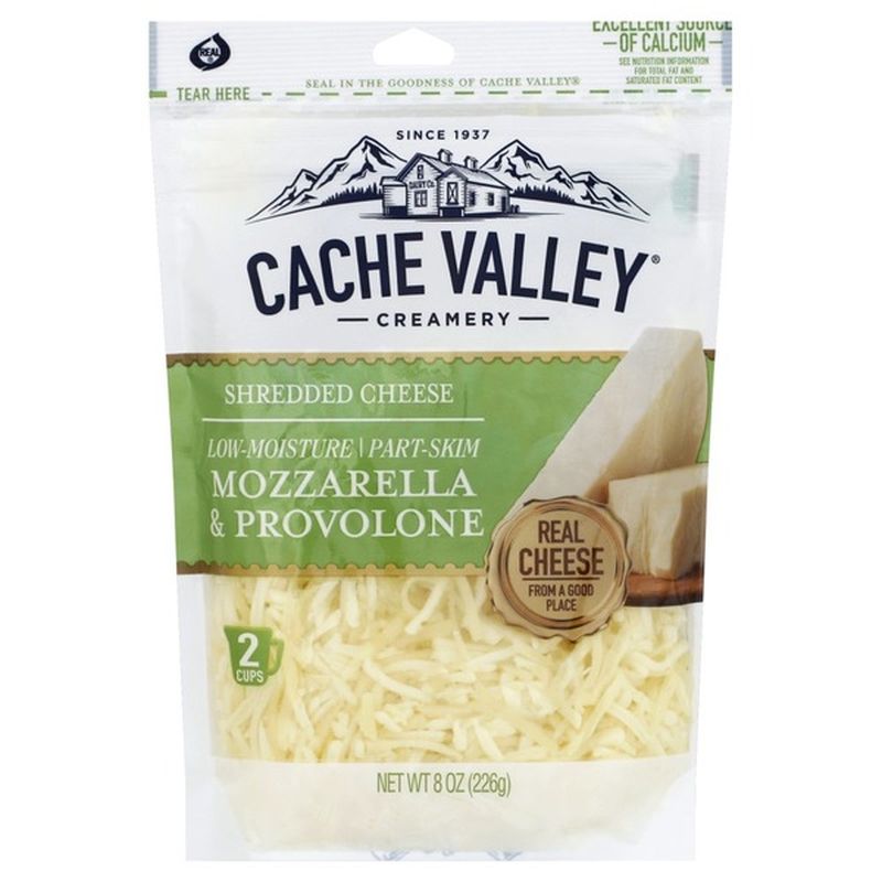 Cache Valley Cheese, Shredded, LowMoisture PartSkim Mozzarella