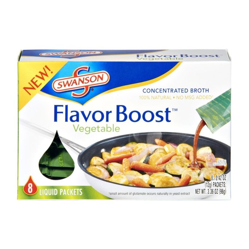 Swanson's Flavor Boost Vegetable Concentrated Liquid Broth 8 CT (3.36 oz) Instacart