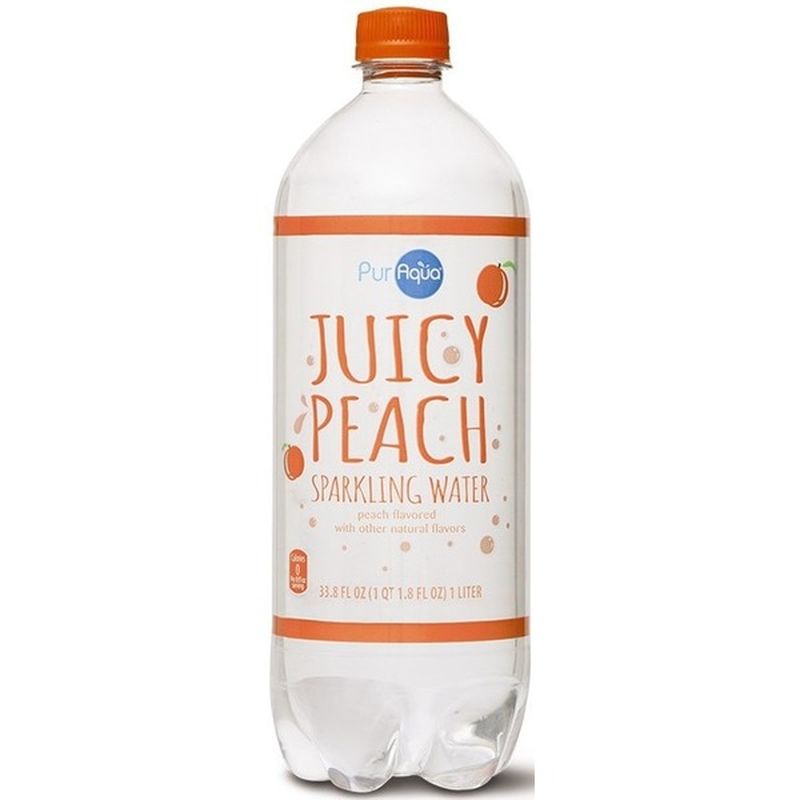 PurAqua Peach Sparkling Flavored Water (33.8 fl oz) Instacart