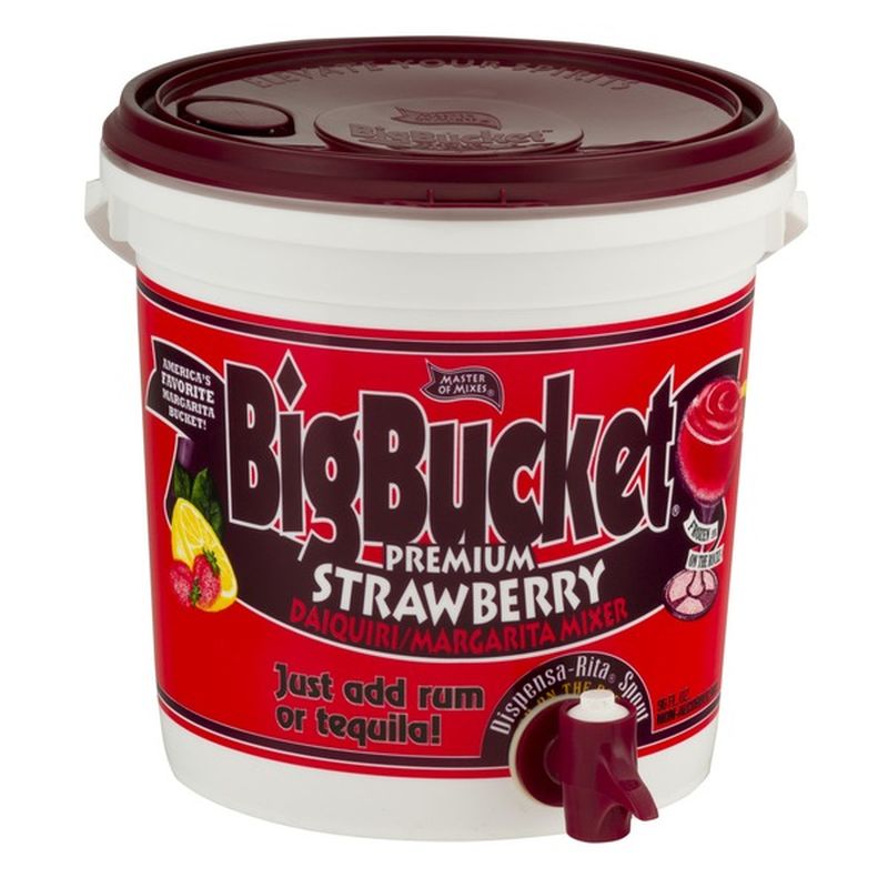 Big Bucket Case Of Master Of Mixes Strawberry Margarita Bucket Mix (96