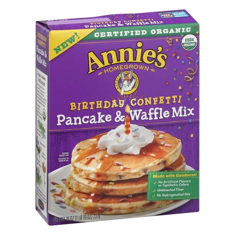 Annie's Homegrown Pancake & Waffle Mix, Birthday Confetti (26 oz
