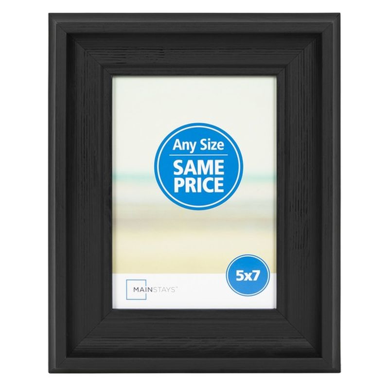 Mainstays 5" x 7" Black Curved Picture Frame (each) Instacart