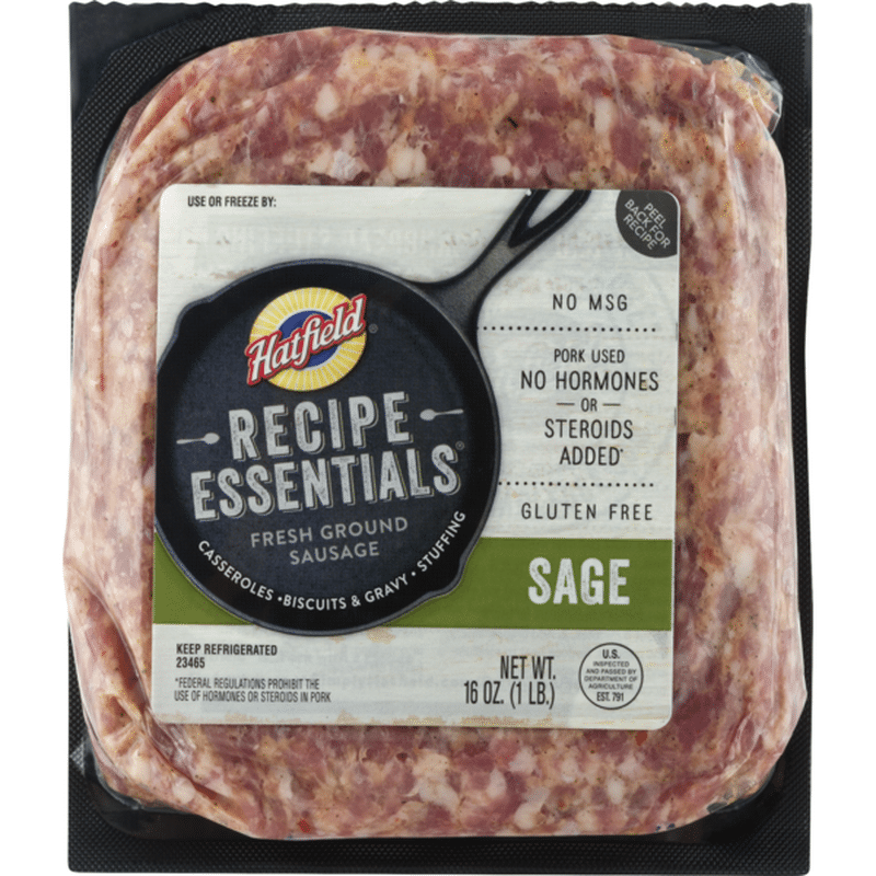 Hatfield Recipe Essentials Fresh Ground Sausage Sage (16 oz) Instacart