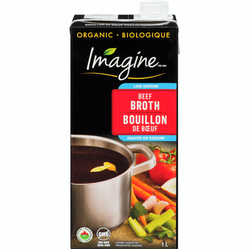 Imagine Foods Organic Low Sodium Beef Broth (1 L) Instacart