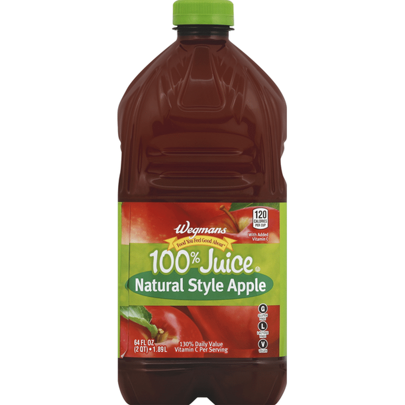Wegmans Food You Feel Good About 100 Juice, Natural Style Apple (64 fl