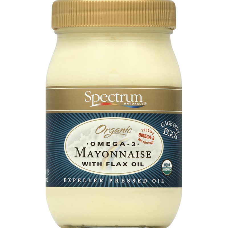 Spectrum Mayonnaise, Omega3, Organic, with Flax Oil (16 oz) Instacart