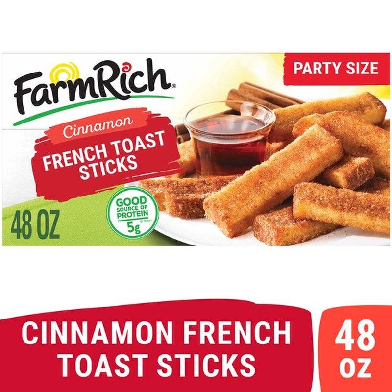 Farm Rich Cinnamon French Toast Sticks (48 Oz) - Instacart