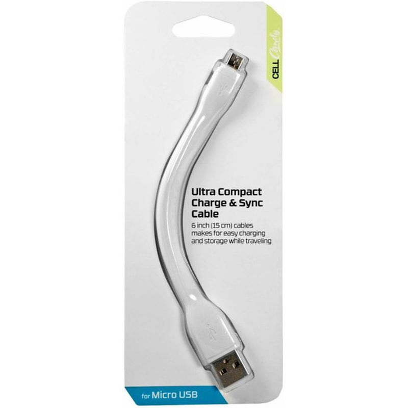 Cell Candy 6" Flexible Charge & Sync USB to Micro-USB Cable