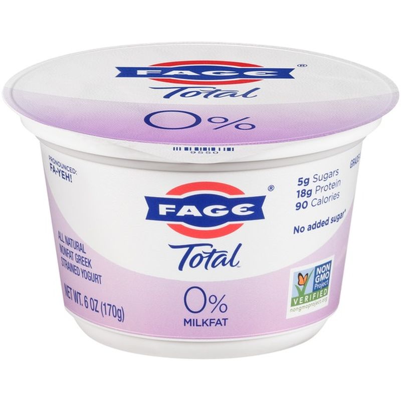 Fage Total Nonfat Greek Strained Yogurt (6 oz) - Instacart