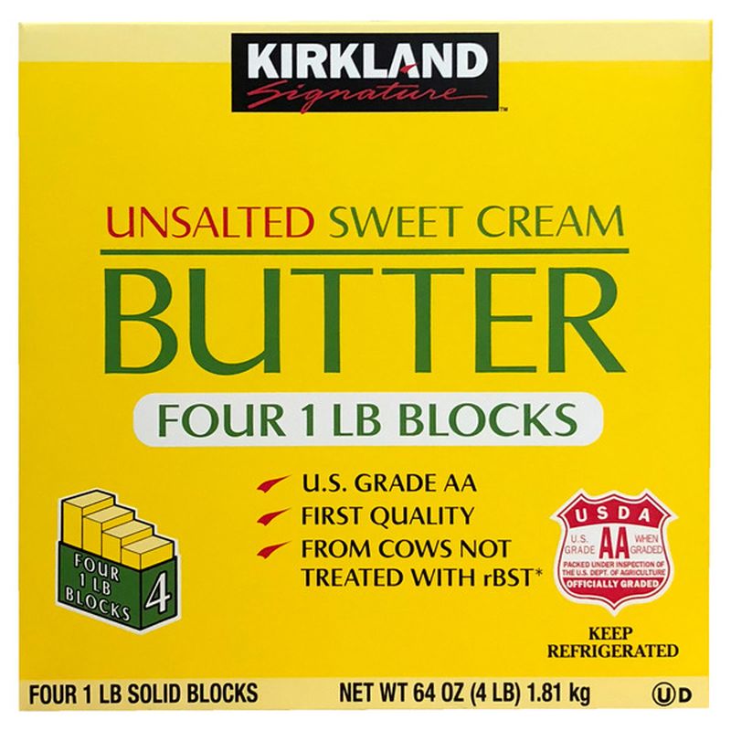 Kirkland Signature Unsalted Sweet Cream Butter