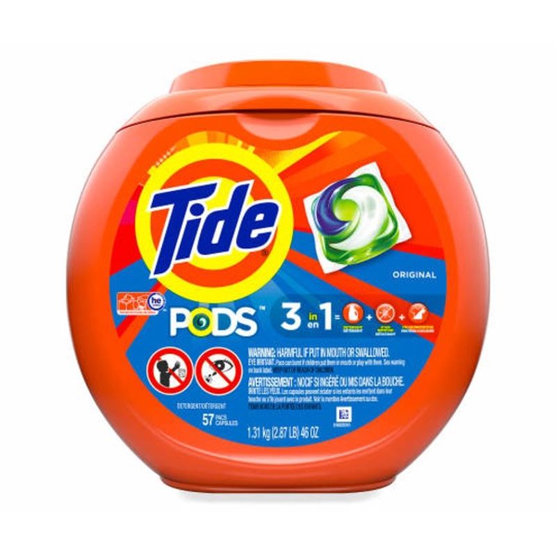 Tide PODS Liquid Laundry Detergent Pacs, Original (57 Ct) From Big Lots ...