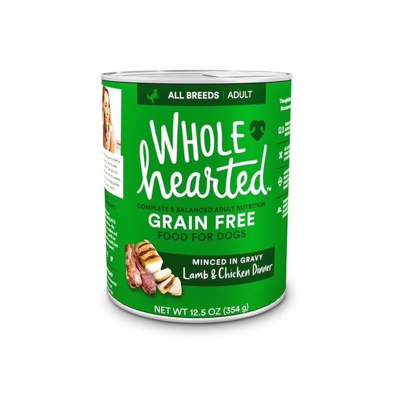 wholehearted dog food nutrition facts