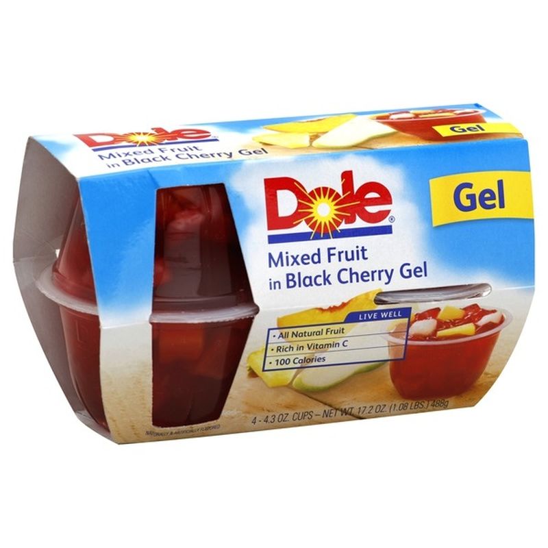 Dole Mixed Fruit in Black Cherry Flavored Gel (4.3 oz) from Lucky