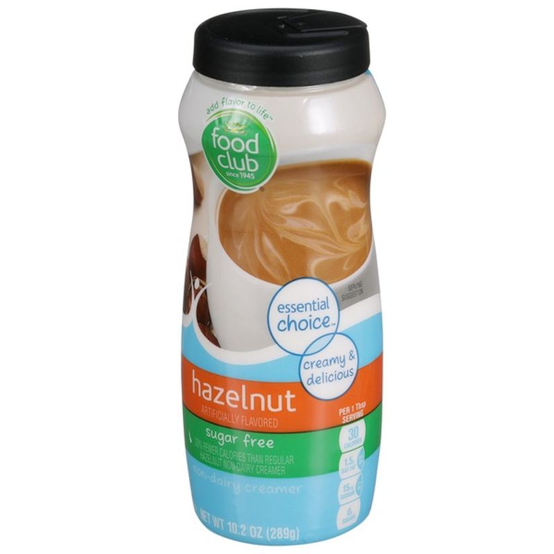 Food Club Hazelnut Sugar Free NonDairy Creamer (10.2 oz) Instacart