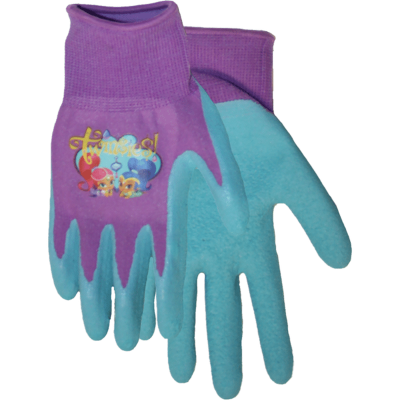 Midwest Gloves & Gear Blue Purple Shimmer And Shine Kids Gripping Gloves