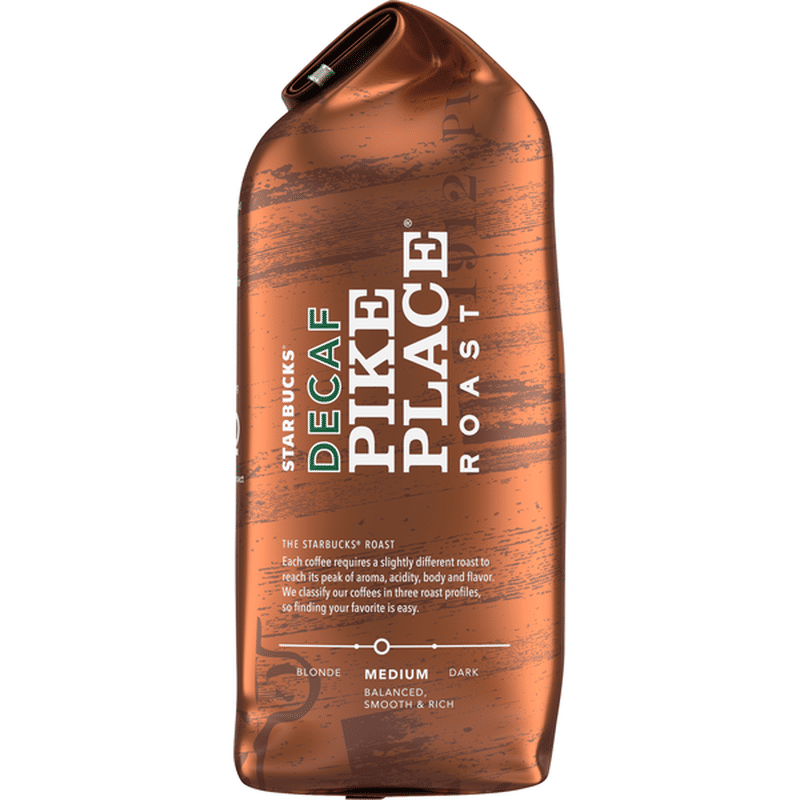 Starbucks Decaf Ground Coffee — Pike Place Roast (12 oz) from Andronico