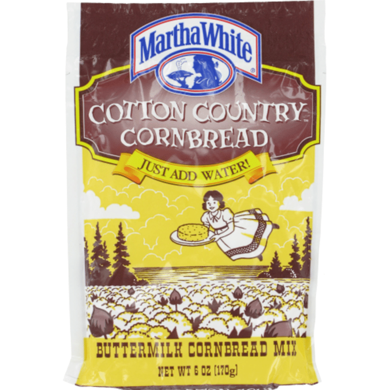 Martha White Cornbread Mix Buttermilk Cotton Country, Bag (6 oz) from
