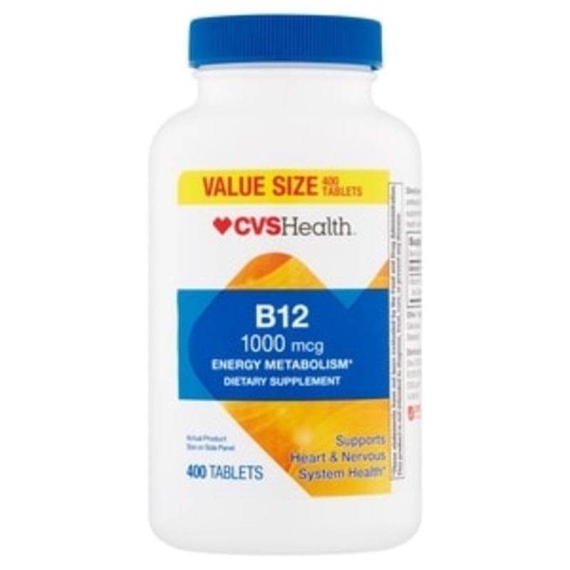 CVS Vitamin B-12, 1000 Mcg, Tablets, Value Size (400 Ct) - Instacart