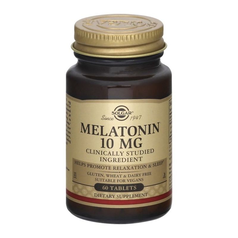 Solgar Melatonin, 10 Mg, Tablets (60 Each) From Sprouts Farmers Market ...