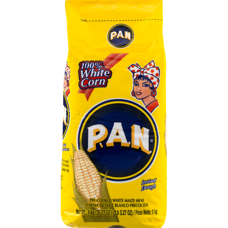P.a.n. 100 White Corn Instant Dough PreCooked White Maize Meal (35.27