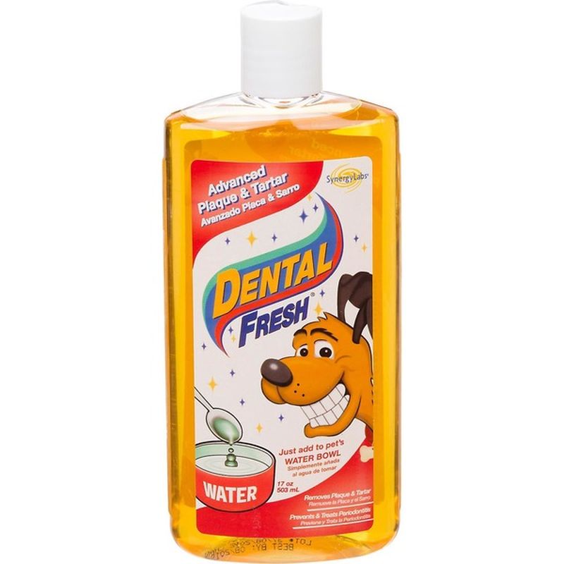 dental fresh advanced plaque & tartar water additive for dogs