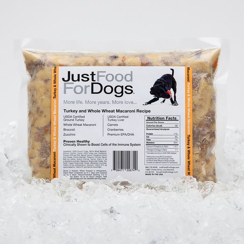 Just Food For Dogs Turkey And Whole Wheat Macaroni Recipe Dog Food (18