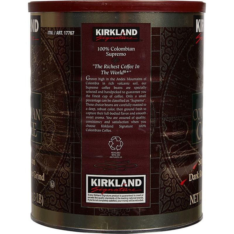 Kirkland Signature 100 Colombian Coffee 48 Oz   Large 59577ec6 590b 4ddf 9445 0e4218044b41 