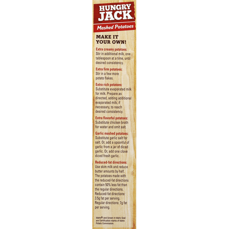 Hungry Jack Mashed Potatoes (15.3 oz) Instacart