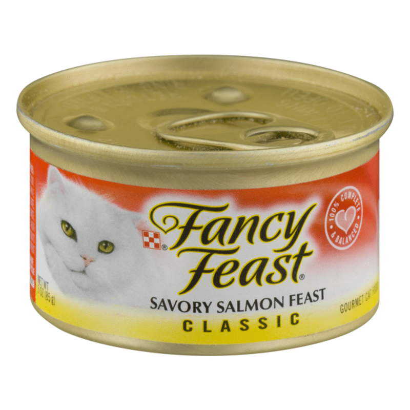 Fancy Feast Grain Free Pate Wet Cat Food, Classic Pate Savory Salmon