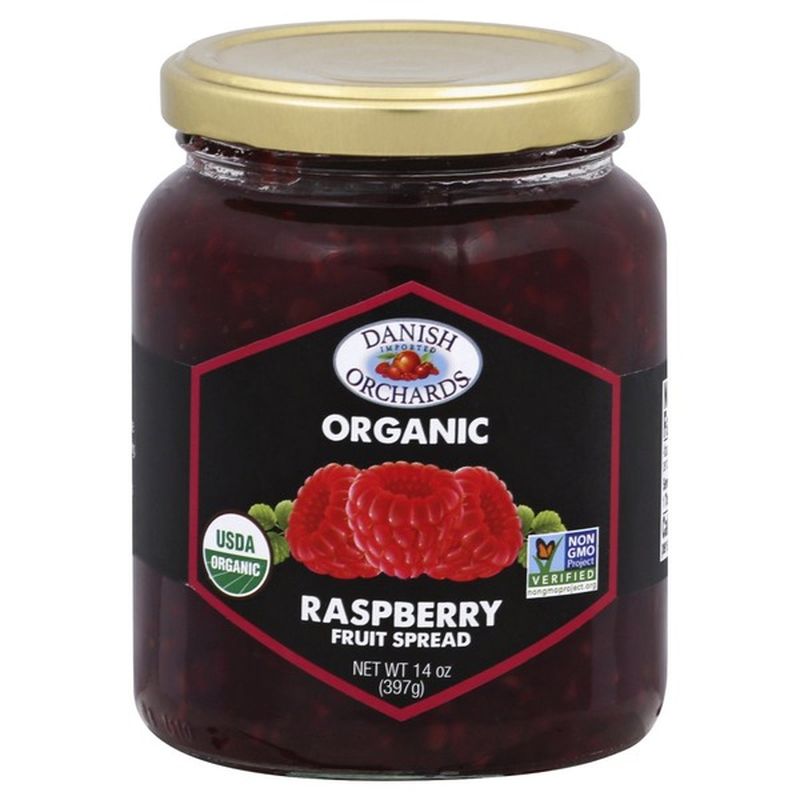 Danish Orchards Fruit Spread, Organic, Raspberry