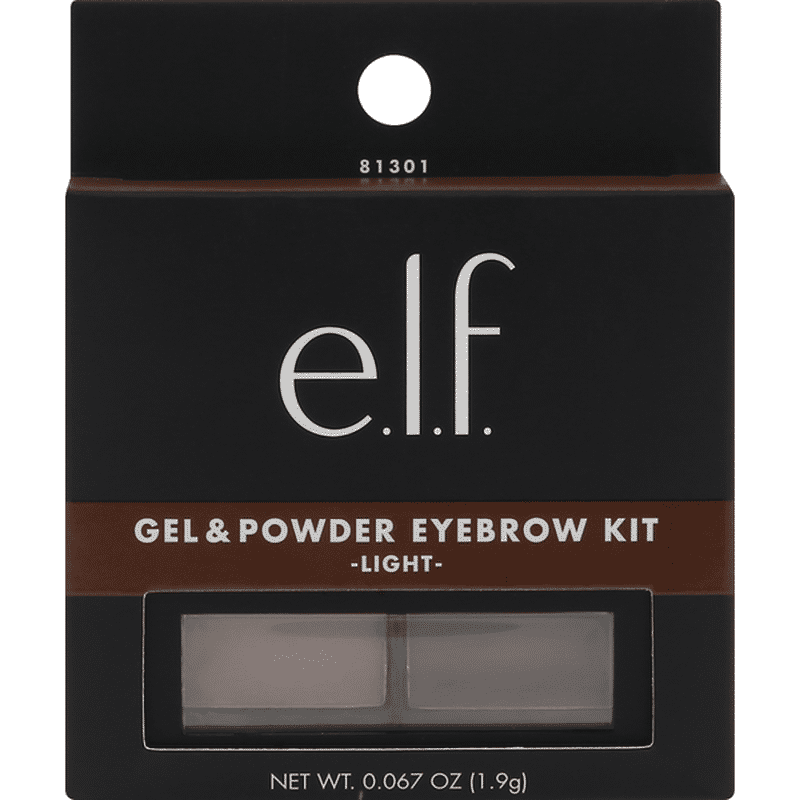 Elf Eyebrow Kit, Gel & Powder, Light 81301 (0.13 oz) Instacart