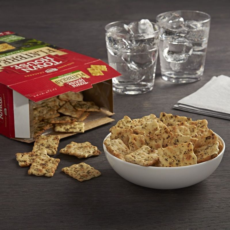Keebler Town House Flatbread Crisps Crackers Italian Herb (9.5 oz) from Stop & Shop Instacart
