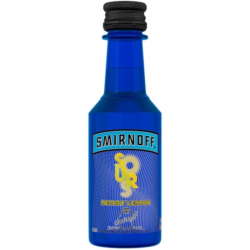 Smirnoff Sours Berry Lemon (Vodka Infused with Natural Flavors) (50 ml